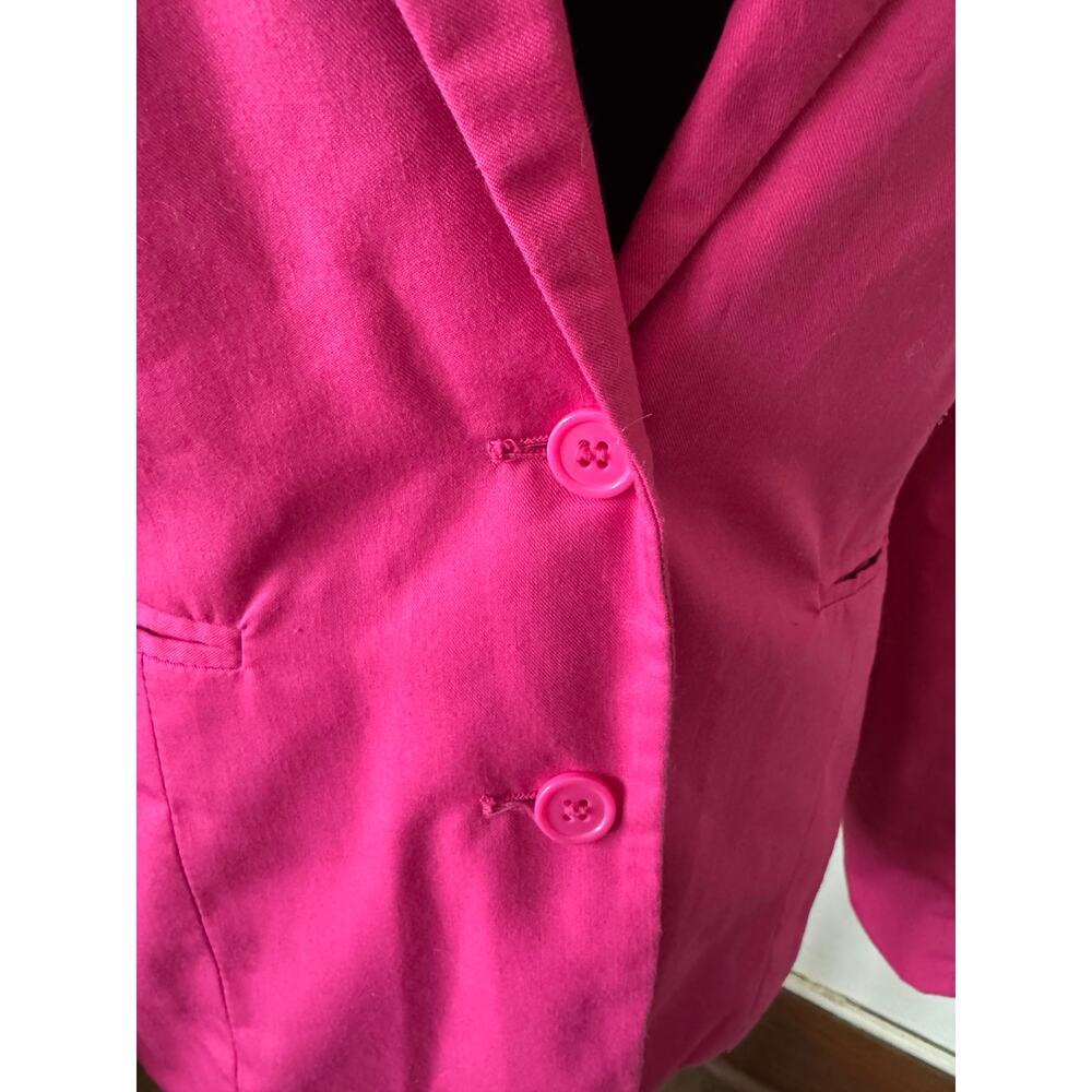 Groggy by JBC Pink Blazer Medium Tailored Two Button Fitted Jacket - Picture 3 of 9